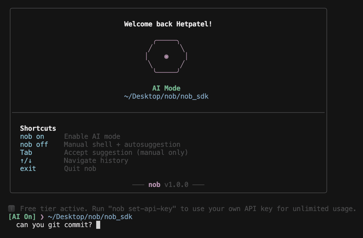 nob-cli demo